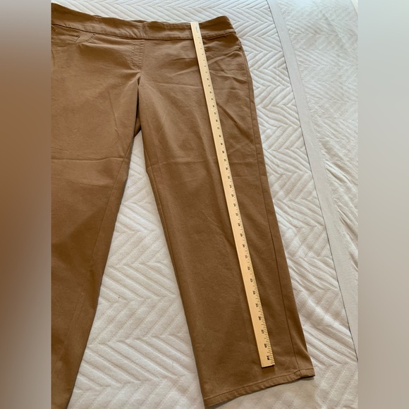 NWT Ruby Rd. Women Classic Stretch Twill Pants Warm Caramel Brown Plus‎ Size 22W - Picture 5 of 6